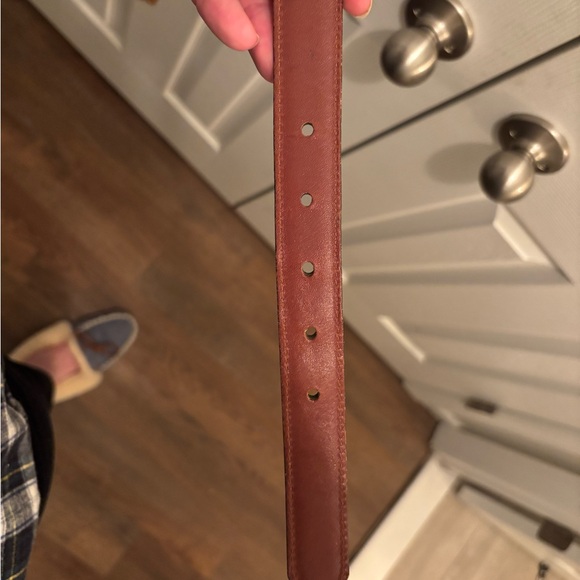 Coach Tan Leather Belt with Gold Buckle - Picture 5 of 9